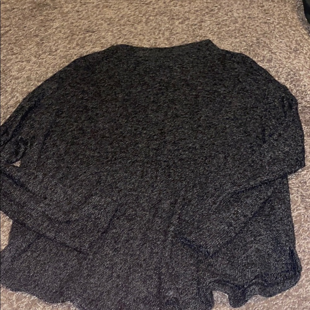 mock neck flowy sweater